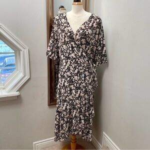 New Lane Bryant faux wrap animal print dress.